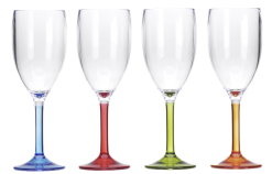 Flamefield Acrylic Wine Goblets - Set Of Four