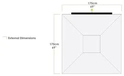 ZEMPIRE Pocket Rocket Shower / Toilet Tent - Charcoal/Black -Cheap Awning Store 14167 5