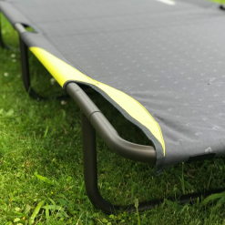 ZEMPIRE U Leg Stretcher Large Camp Bed - Charcoal/Pistachio -Cheap Awning Store 18366 2