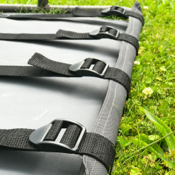 ZEMPIRE U Leg Stretcher Large Camp Bed - Charcoal/Pistachio -Cheap Awning Store 18366 3