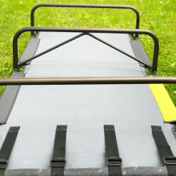 ZEMPIRE U Leg Stretcher Large Camp Bed - Charcoal/Pistachio -Cheap Awning Store 18366 4