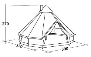 Robens Klondike Tipi Tent 2023 - Each 5 Robens Klondike Tipi Tent 2023 - Each - Image 5