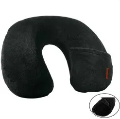 Summit Inflatable Fleece Pillow With Media Pocket 2018