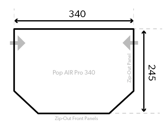 Dometic Pop AIR Pro 340 Caravan Awning 2023 - EACH 2 Dometic Pop AIR Pro 340 Caravan Awning 2023 - EACH - Image 2