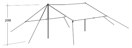 Easy Camp Tarp 4x4 - 4x4 2 Easy Camp Tarp 4x4 - 4x4 - Image 2