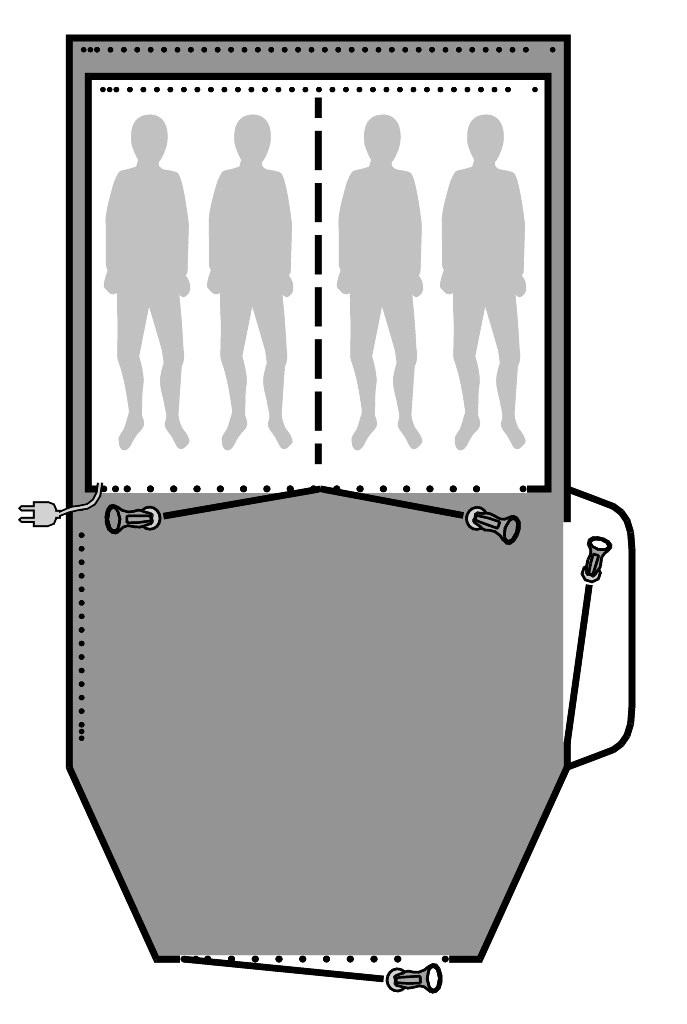 Outwell Dayton 4 Footprint Groundsheet 2020 - Each 2 Outwell Dayton 4 Footprint Groundsheet 2020 - Each - Image 2