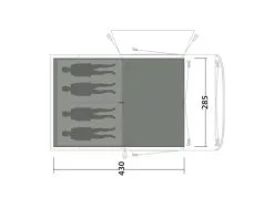 Outwell Jonesville 440SA Flat Woven Carpet - Each -Cheap Awning Store 23806 3