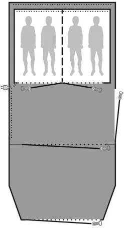 Outwell Parkdale 4PA Footprint Groundsheet - Each -Cheap Awning Store 25490 1
