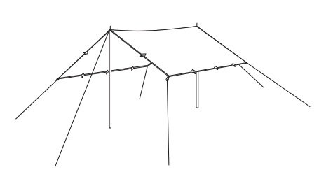 Robens Trail Tarp 3 X 3m - Each 3 Robens Trail Tarp 3 X 3m - Each - Image 3