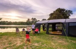 ZEMPIRE Fortress V2 Canvas Air Tent - Charcoal -Cheap Awning Store 25981 18