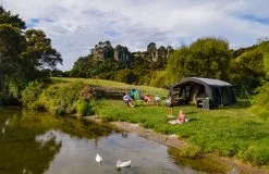 ZEMPIRE Fortress V2 Canvas Air Tent - Charcoal -Cheap Awning Store 25981 19