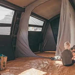 ZEMPIRE Fortress V2 Canvas Air Tent - Charcoal -Cheap Awning Store 25981 7