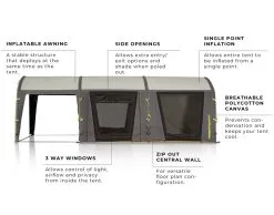 ZEMPIRE Airforce 1 Air Canvas Series V2 2023 - Charcoal -Cheap Awning Store 25982 5