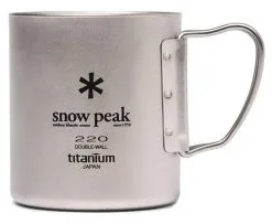 Snow Peak Titanium Double Wall Cup 220 - Each