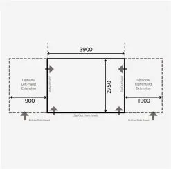 Dometic Club Air All-Season 390 Awning 2023 - S / 235cm - 265cm 11 Dometic Club Air All-Season 390 Awning 2023 - S / 235cm - 265cm -Cheap Awning Store 30343 3