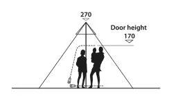 Easy Camp Moonlight Tipi Tent 2023 - Each -Cheap Awning Store 30559 5