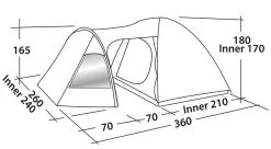 Easy Camp Blazar 400 Tent 2023 - Each -Cheap Awning Store 30563 2