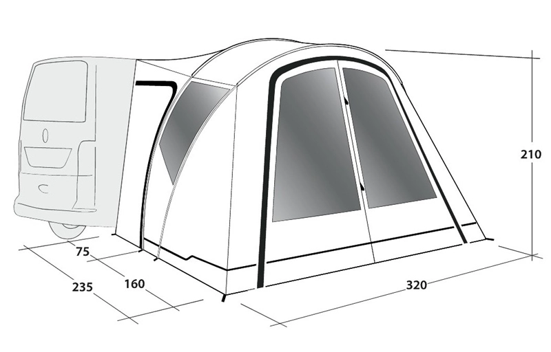 Outwell Lakecrest Drive Away Awning 2023 - Each 2 Outwell Lakecrest Drive Away Awning 2023 - Each - Image 2