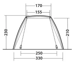 Outwell Woodcrest Drive Away Awning 2022 - Each -Cheap Awning Store 30600 6