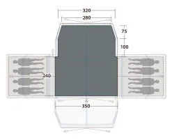 Outwell Grandville 8SA Flat Woven Carpet - Each -Cheap Awning Store 30604 1