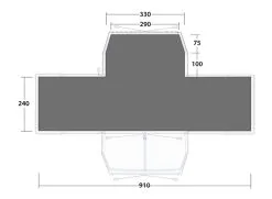 Outwell Grandville 8SA Footprint Groundsheet - Each -Cheap Awning Store 30628 1