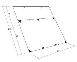 Outwell Hillcrest Tarp 2023 - Each -Cheap Awning Store 30648 6