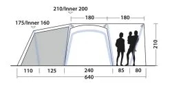 Outwell Oakdale 5PA Air Tent 2023 - Each 48 Outwell Oakdale 5PA Air Tent 2023 - Each -Cheap Awning Store 30696 4