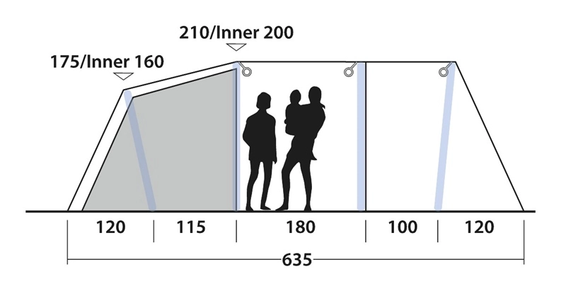 Outwell Parkdale 4PA Air Tent 2023 - Each 3 Outwell Parkdale 4PA Air Tent 2023 - Each - Image 3