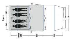 Outwell Parkdale 4PA Air Tent 2023 - Each 44 Outwell Parkdale 4PA Air Tent 2023 - Each -Cheap Awning Store 30718 3