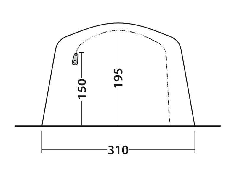 Outwell Parkdale 4PA Air Tent 2023 - Each 6 Outwell Parkdale 4PA Air Tent 2023 - Each - Image 6