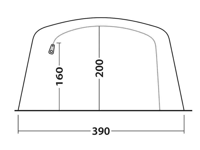 Outwell Parkdale 6PA Air Tent 2023 - Each 6 Outwell Parkdale 6PA Air Tent 2023 - Each - Image 6