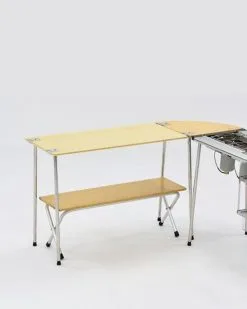 Snow Peak Long Folding Shelf Bamboo - Each -Cheap Awning Store 31130 2