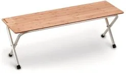 Snow Peak Long Folding Shelf Bamboo - Each