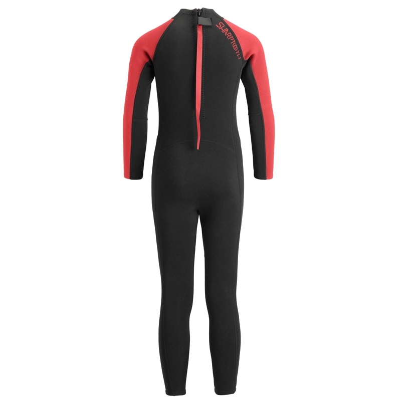 Urban Beach Kids Sharptooth Long Wetsuit - Red - Age 5-6 2 Urban Beach Kids Sharptooth Long Wetsuit - Red - Age 5-6 - Image 2