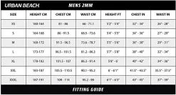 Urban Beach Mens Long Blacktip Mono Wetsuit - 34" S -Cheap Awning Store 31217 10