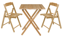 Tramontina Bistro Set Natural Wood