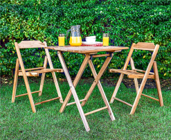 Tramontina Bistro Set Natural Wood -Cheap Awning Store 31230 6