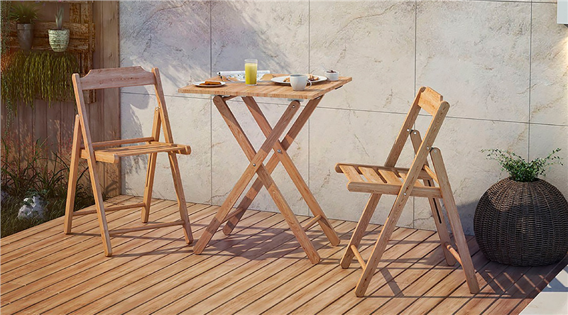 Tramontina Bistro Set Natural Wood 9 Tramontina Bistro Set Natural Wood - Image 9