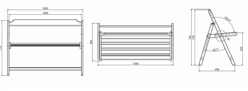Tramontina Foldable Bench 4 Tramontina Foldable Bench - Image 4