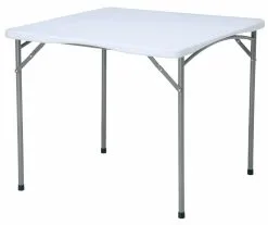 Leisurewize Blow Moulded Square Portable Folding Table