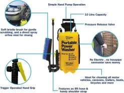 Streetwize Portawasher Portable Power Sprayer 10L -Cheap Awning Store 31348 3