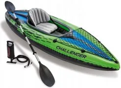 Intex Challenger K1 One Person Inflatable Kayak Set