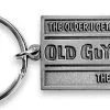 Old Guys Rule Brand Logo Keyring - Silver
