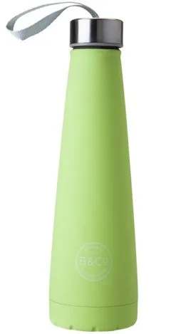 B&CO 450ml Conical Apple Green Bottle Flask