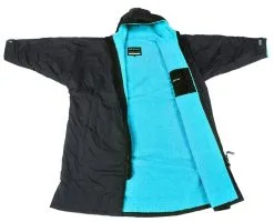 Dryrobe Advance Long Sleeve Changing Robe - Black/Blue - Medium - Black/Blue -Cheap Awning Store 31861 2