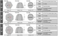 Alvantor Instant Pop Up Screenhouse Gazebo - 15 X 15ft / 4.5 X 4.5m 13 Alvantor Instant Pop Up Screenhouse Gazebo - 15 X 15ft / 4.5 X 4.5m -Cheap Awning Store 31979 4