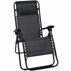 Crusader Textilene Reclining Camping Chair