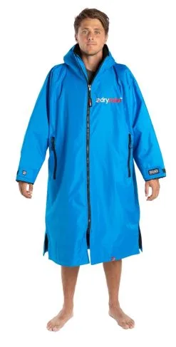 Dryrobe Advance Long Sleeve Changing Robe - Cobalt Blue/Black - Small - Cobalt Blue/Black