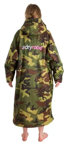 Dryrobe Advance Long Sleeve Changing Robe - Camo/Pink - Medium - Camo/Pink -Cheap Awning Store 33039 5