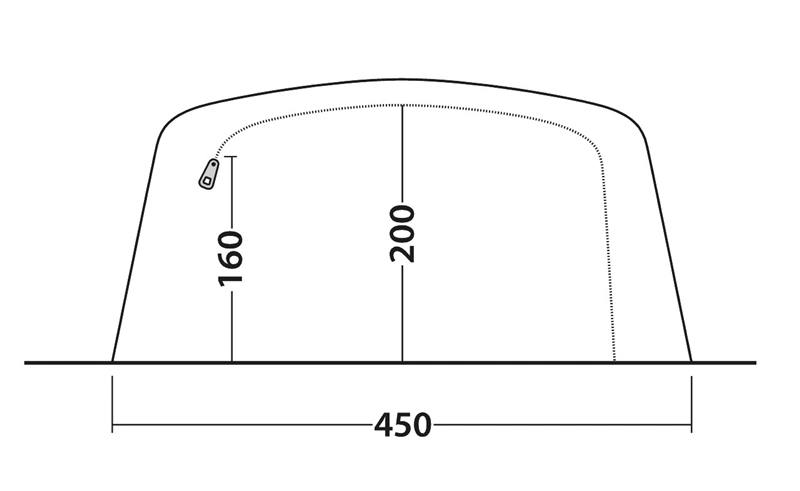 Outwell Queensdale 8PA Air Tent 2023 6 Outwell Queensdale 8PA Air Tent 2023 - Image 6